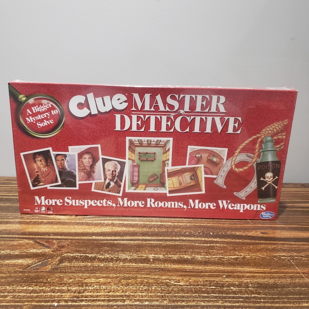 Clue Master Detective Board Game Hasbro New Sealed